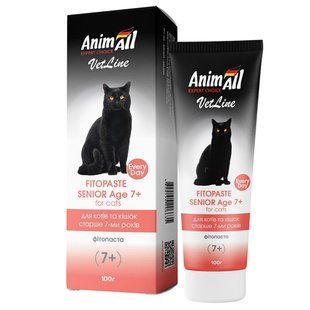 Фітопаста AnimAll VetLine Senior Age 7+ для котів старше 7 років 100 г 150569 фото